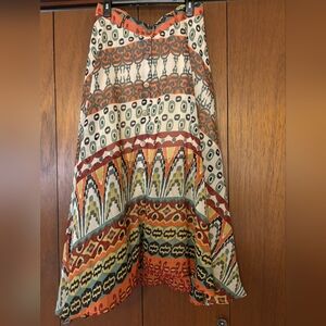 Truly4you Multicolor Patterned Maxi Skirt